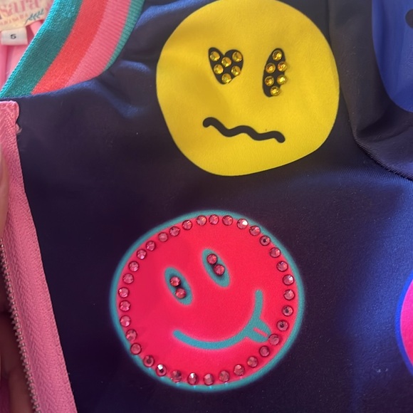Baby Sara Kids Emoji Jacket. Size 5. GUC - Picture 2 of 6